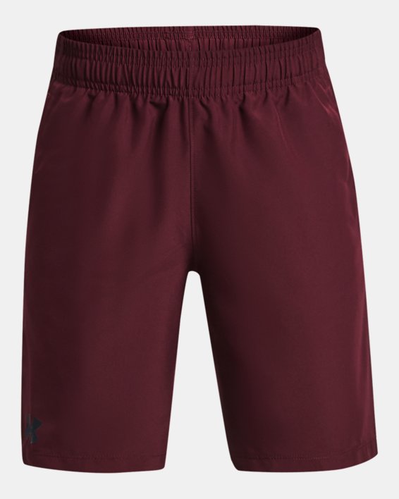 Boys' UA Woven Shorts in Maroon image number 0